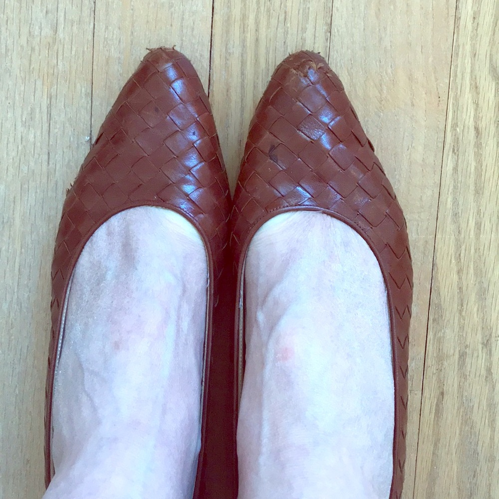 Bottega Veneta Brown woven leather shoes